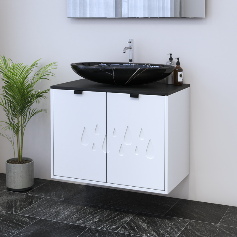 Teardrop 2D 80 Floating Bathroom Vanity - Meble Furniture