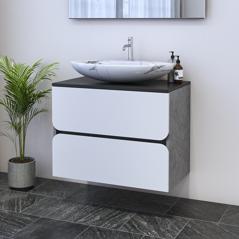 Azurro 2S 80 Floating Bathroom Vanity - Meble Furniture