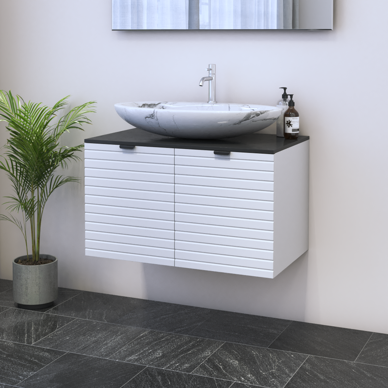 Capri 2D 80 Floating Bathroom Vanity - Meble Furniture