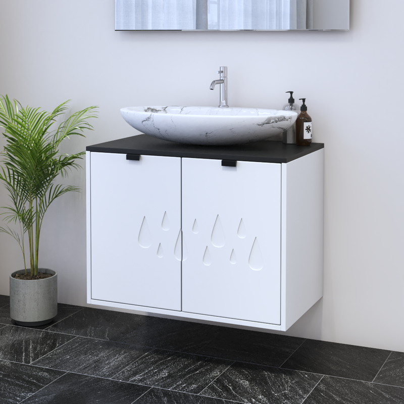 Teardrop 2D 80 Floating Bathroom Vanity - Meble Furniture