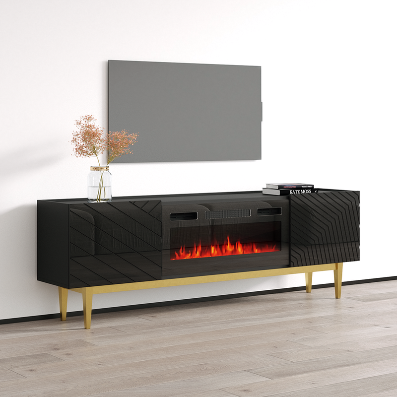 Portillo BL-EF Fireplace TV Stand - Meble Furniture