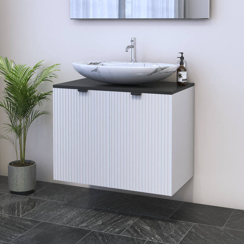 Nicole 2D 80 Floating Bathroom Vanity - Meble Furniture