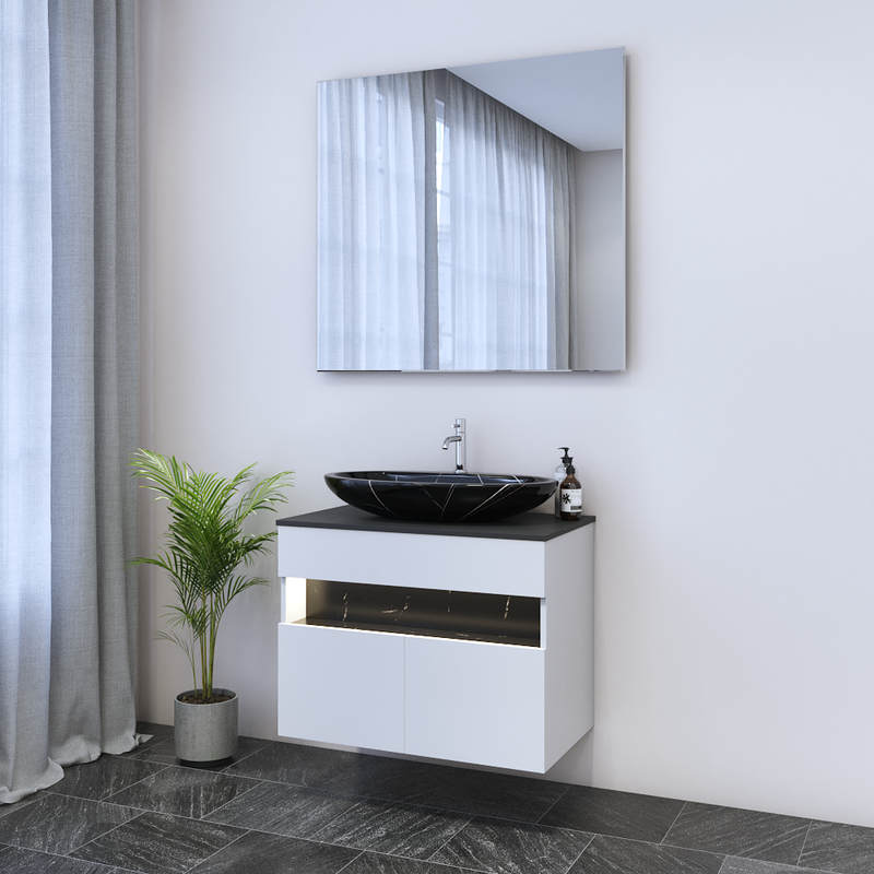 Laguna 2D 80 Floating Bathroom Vanity - Meble Furniture