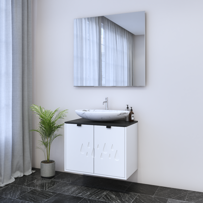 Teardrop 2D 80 Floating Bathroom Vanity - Meble Furniture