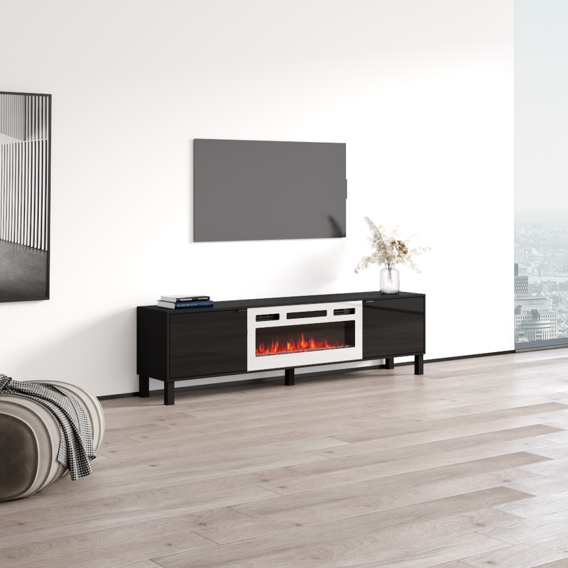 Rustico WH-01 Fireplace TV Stand - Meble Furniture