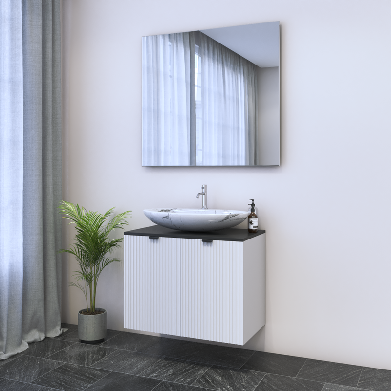 Nicole 2D 80 Floating Bathroom Vanity - Meble Furniture