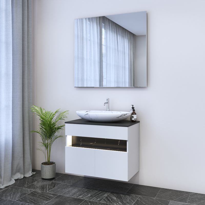 Laguna 2D 80 Floating Bathroom Vanity - Meble Furniture