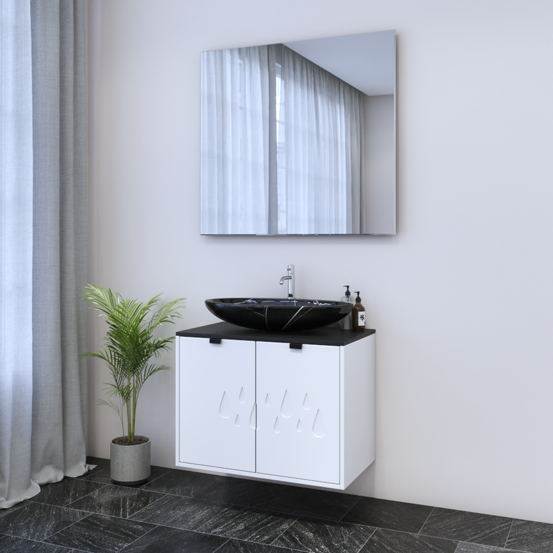 Teardrop 2D 80 Floating Bathroom Vanity - Meble Furniture