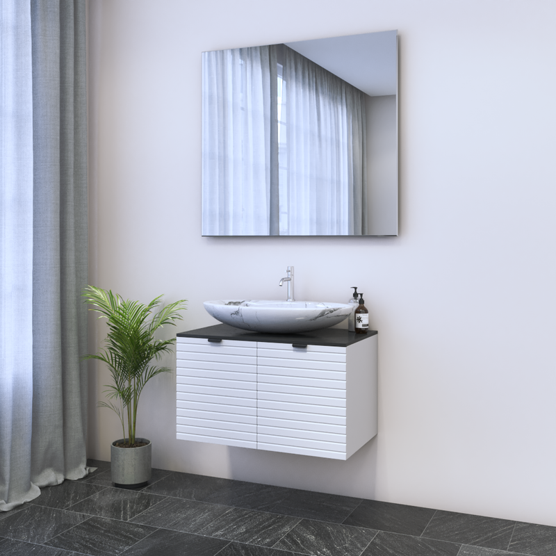 Capri 2D 80 Floating Bathroom Vanity - Meble Furniture