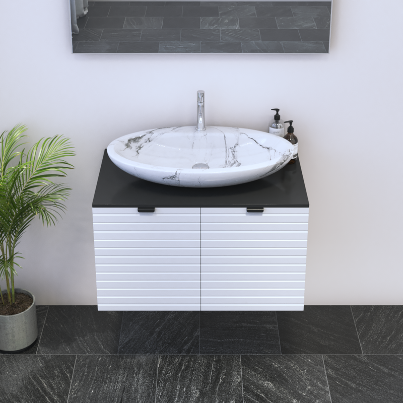Capri 2D 80 Floating Bathroom Vanity - Meble Furniture