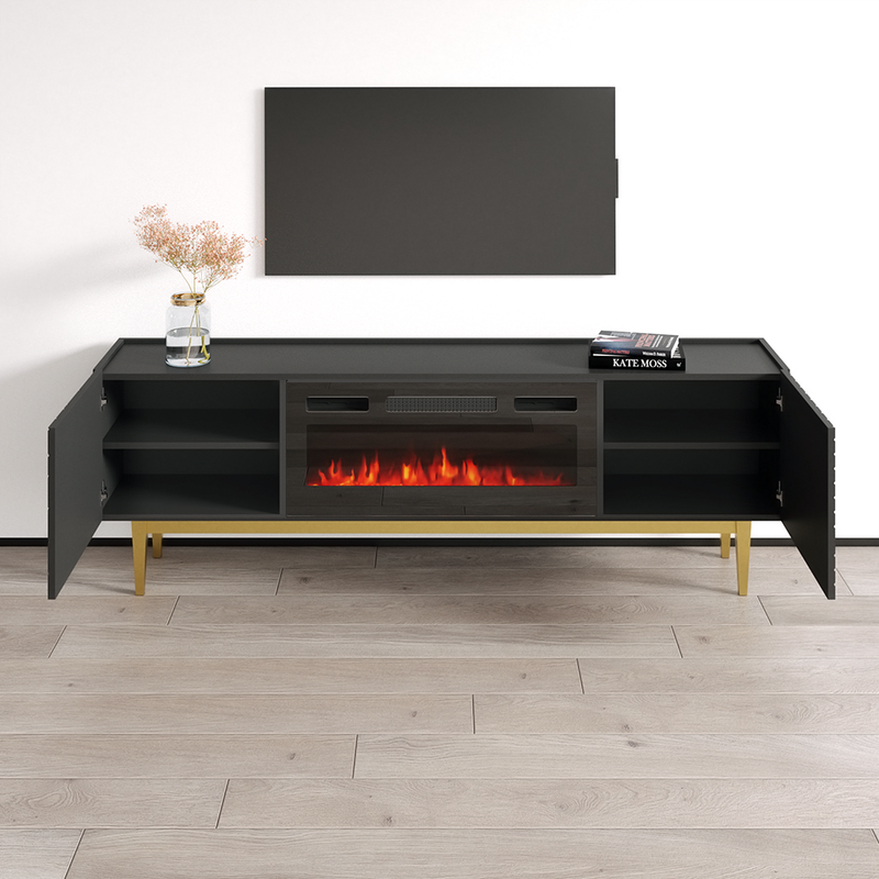 Portillo BL-EF Fireplace TV Stand - Meble Furniture