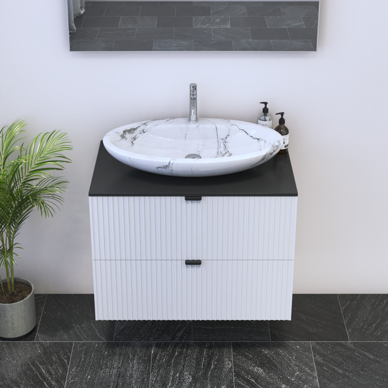 Nicole 2S 80 Floating Bathroom Vanity - Meble Furniture