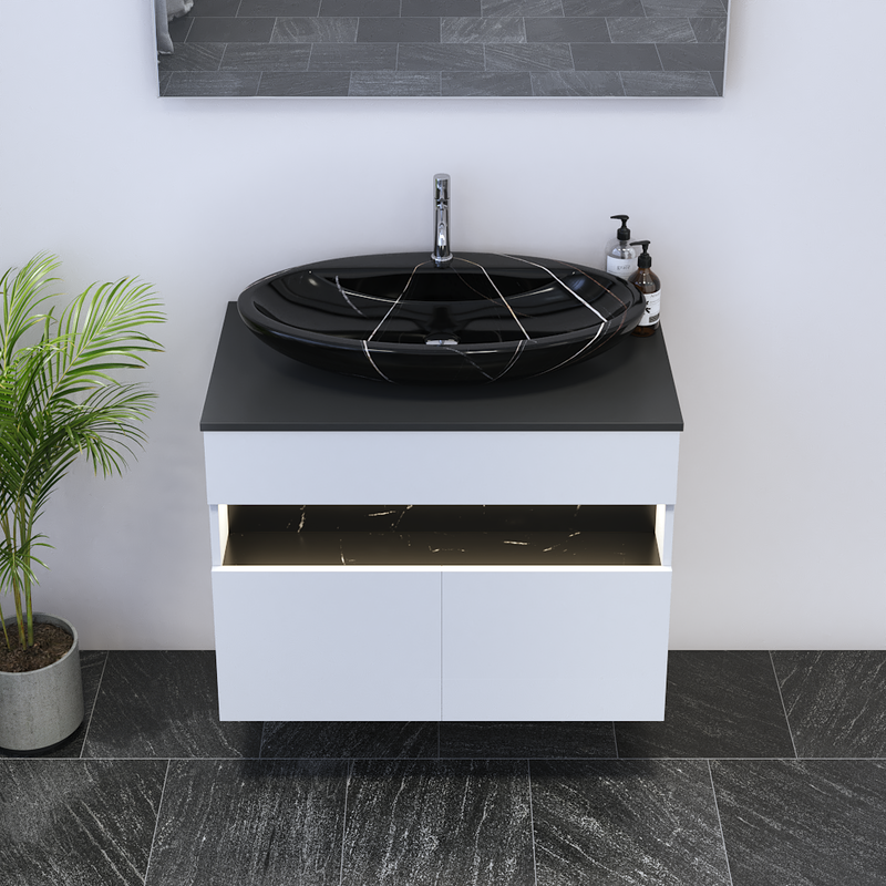 Laguna 2D 80 Floating Bathroom Vanity - Meble Furniture