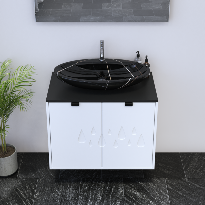 Teardrop 2D 80 Floating Bathroom Vanity - Meble Furniture