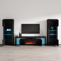 Soleo BL-EF BK-BK Entertainment Center - Meble Furniture