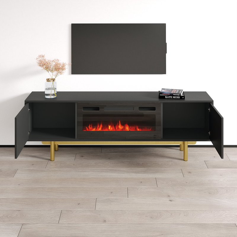 Karp BL-EF Fireplace TV Stand - Meble Furniture