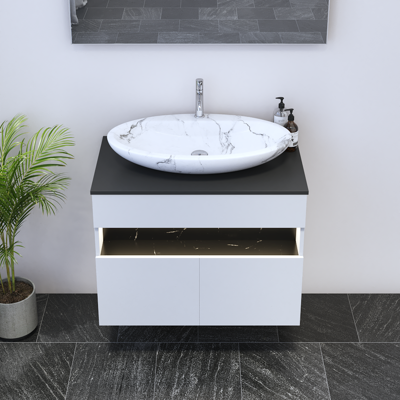 Laguna 2D 80 Floating Bathroom Vanity - Meble Furniture