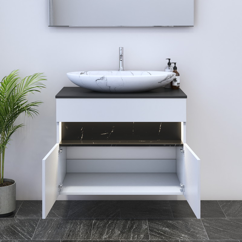 Laguna 2D 80 Floating Bathroom Vanity - Meble Furniture