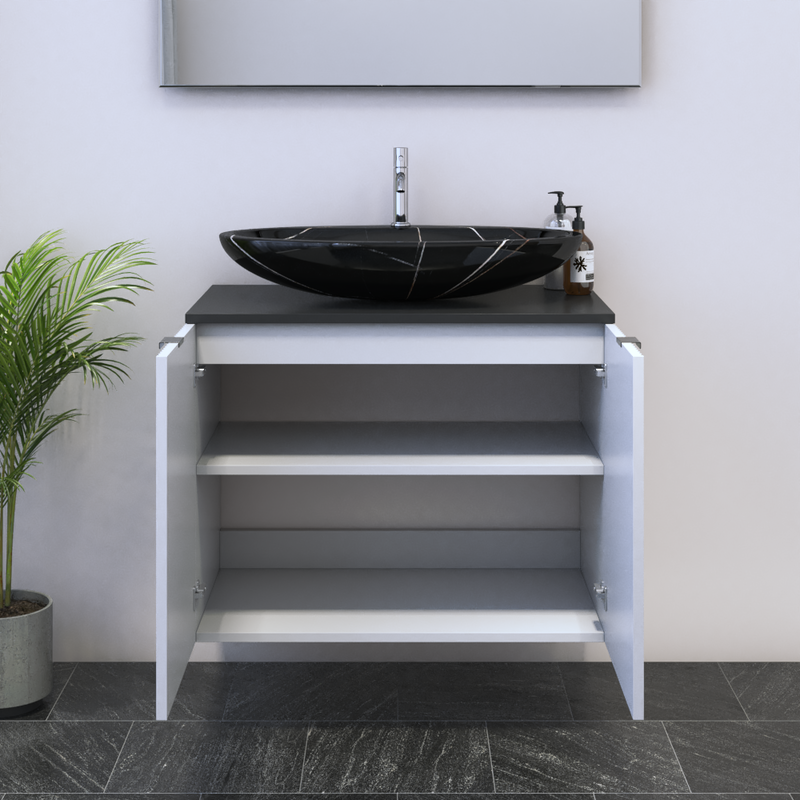 Nicole 2D 80 Floating Bathroom Vanity - Meble Furniture