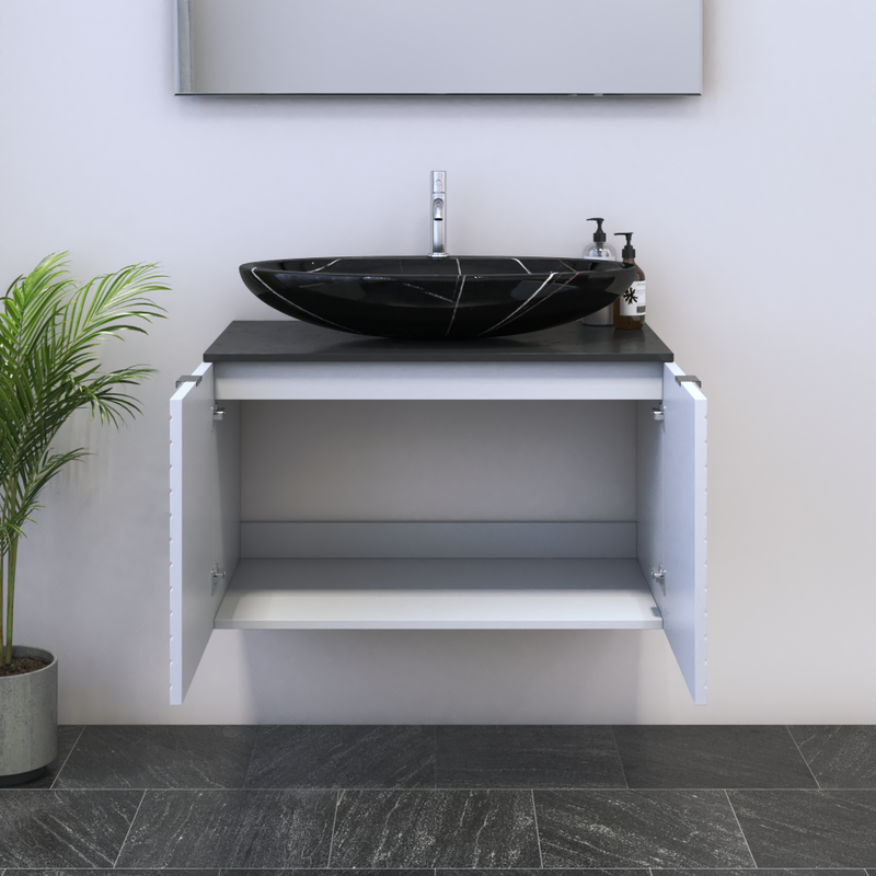 Capri 2D 80 Floating Bathroom Vanity - Meble Furniture