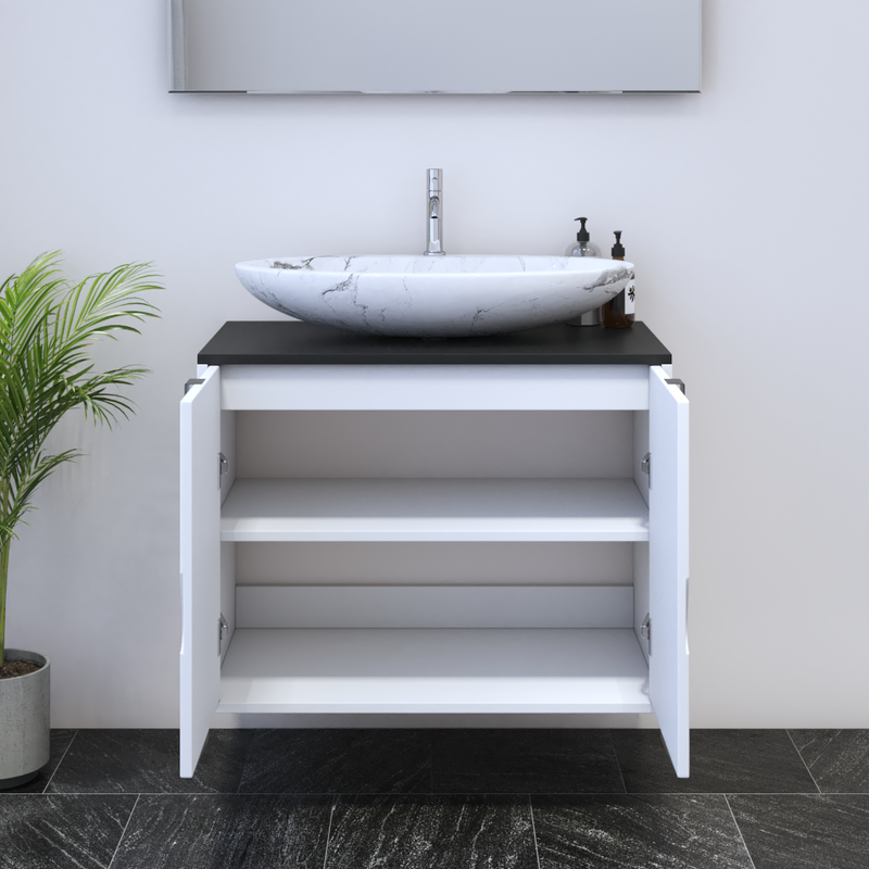 Teardrop 2D 80 Floating Bathroom Vanity - Meble Furniture