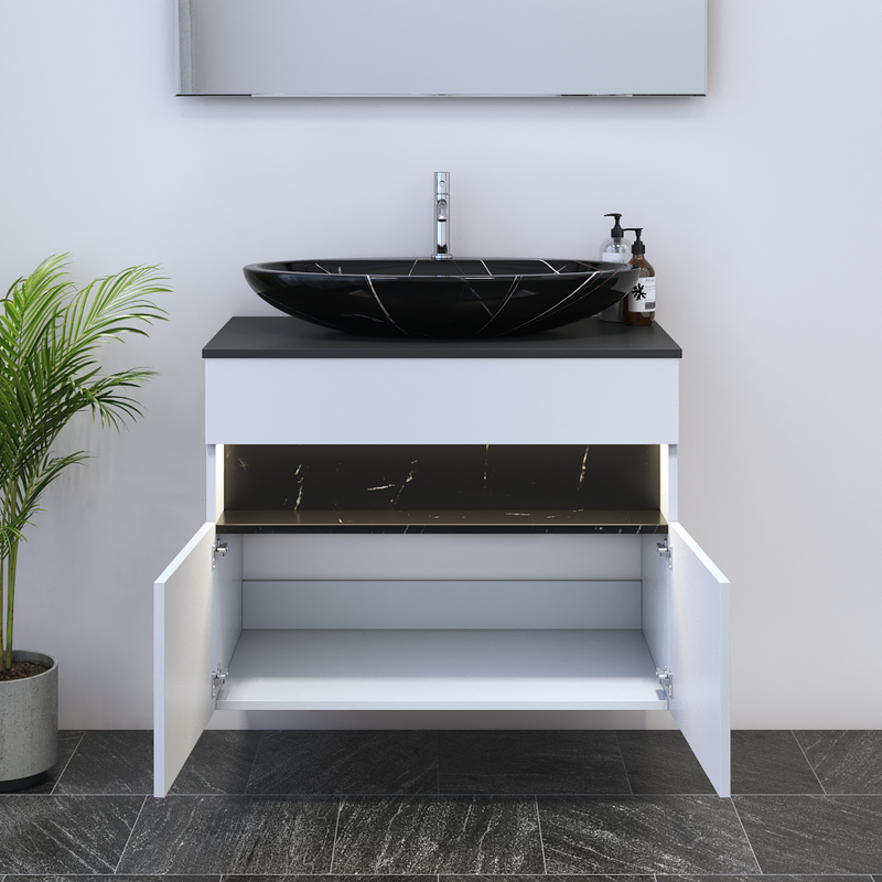 Laguna 2D 80 Floating Bathroom Vanity - Meble Furniture