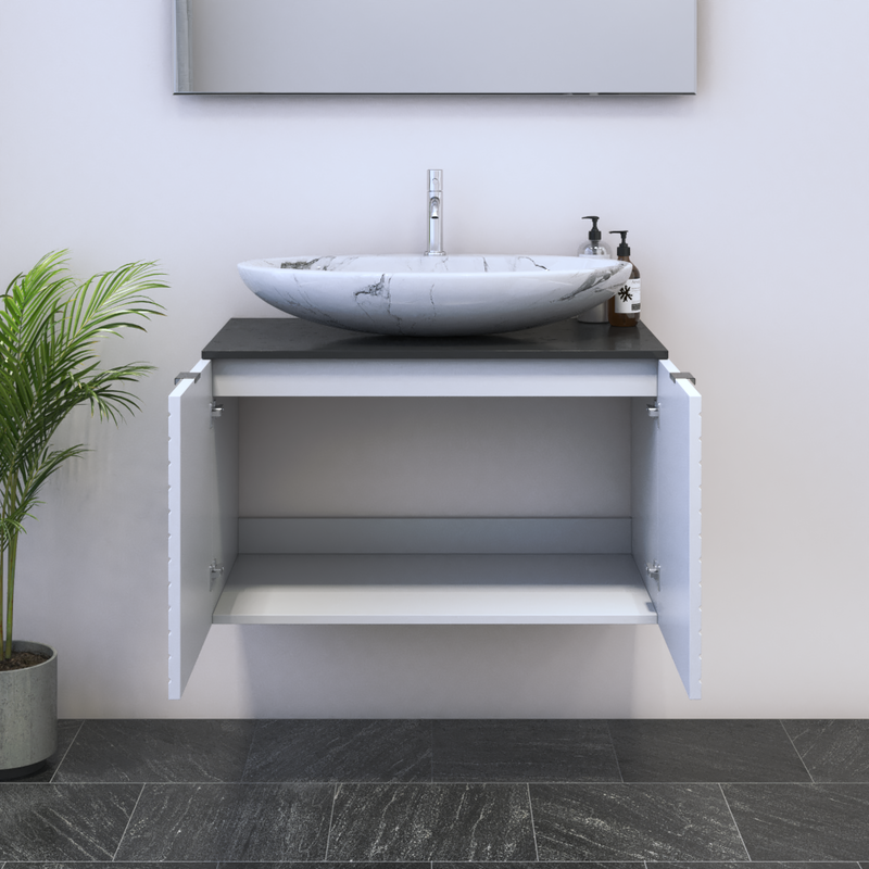 Capri 2D 80 Floating Bathroom Vanity - Meble Furniture