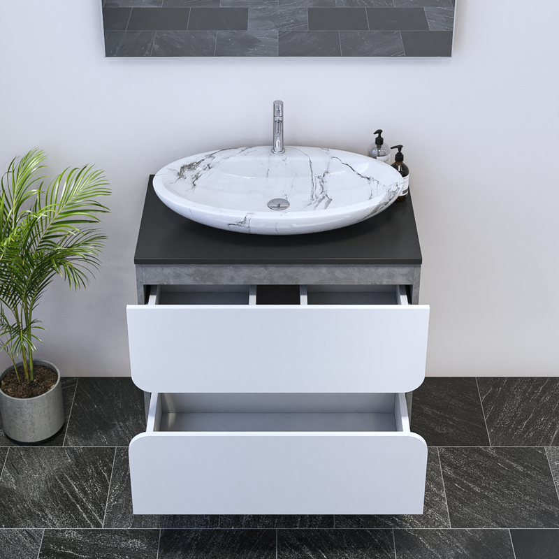 Azurro 2S 80 Floating Bathroom Vanity - Meble Furniture