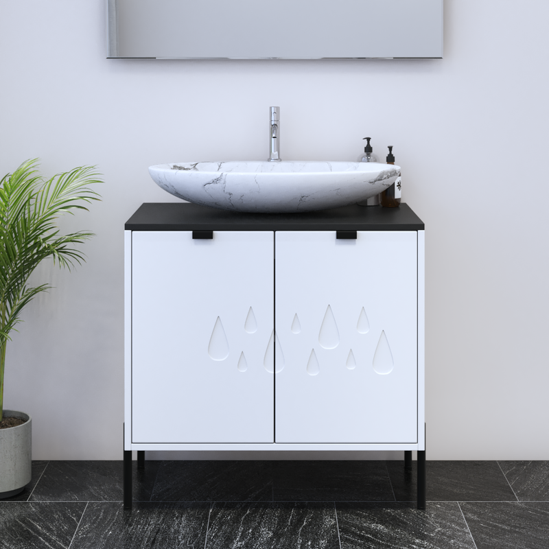 Teardrop 2D 80 Floating Bathroom Vanity - Meble Furniture