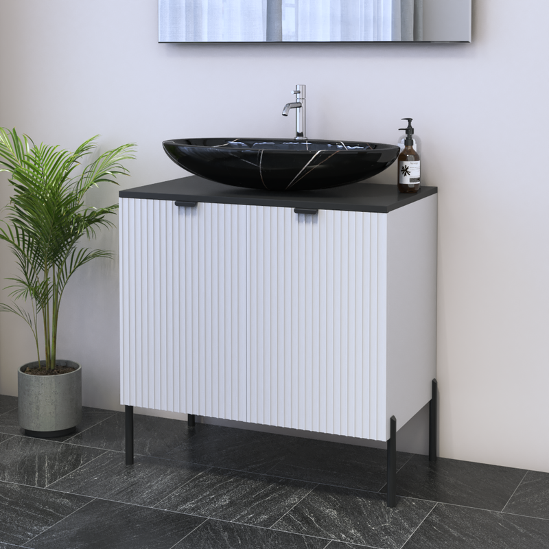 Nicole 2D 80 Floating Bathroom Vanity - Meble Furniture