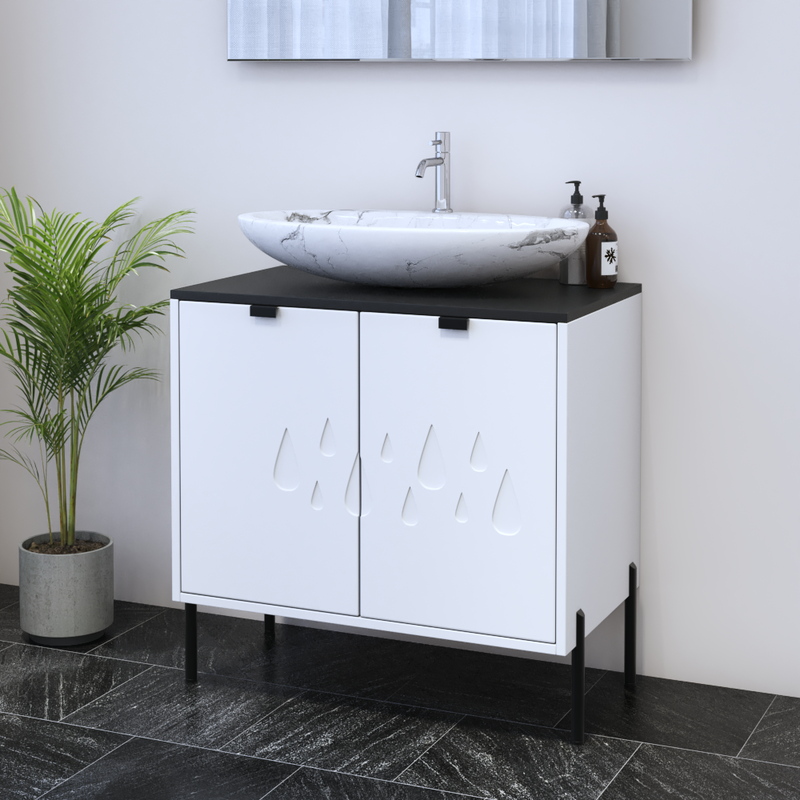 Teardrop 2D 80 Floating Bathroom Vanity - Meble Furniture