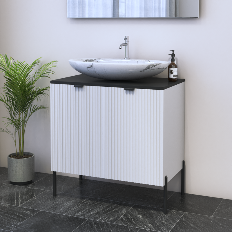 Nicole 2D 80 Floating Bathroom Vanity - Meble Furniture