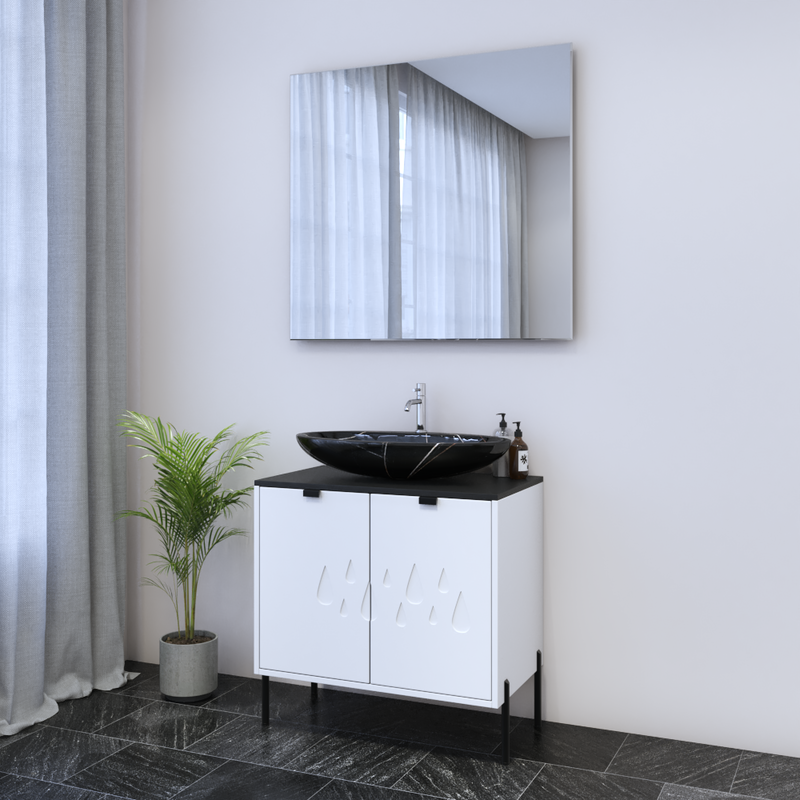 Teardrop 2D 80 Floating Bathroom Vanity - Meble Furniture