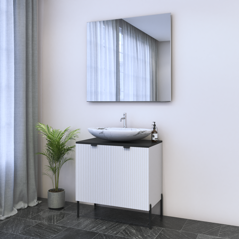 Nicole 2D 80 Floating Bathroom Vanity - Meble Furniture