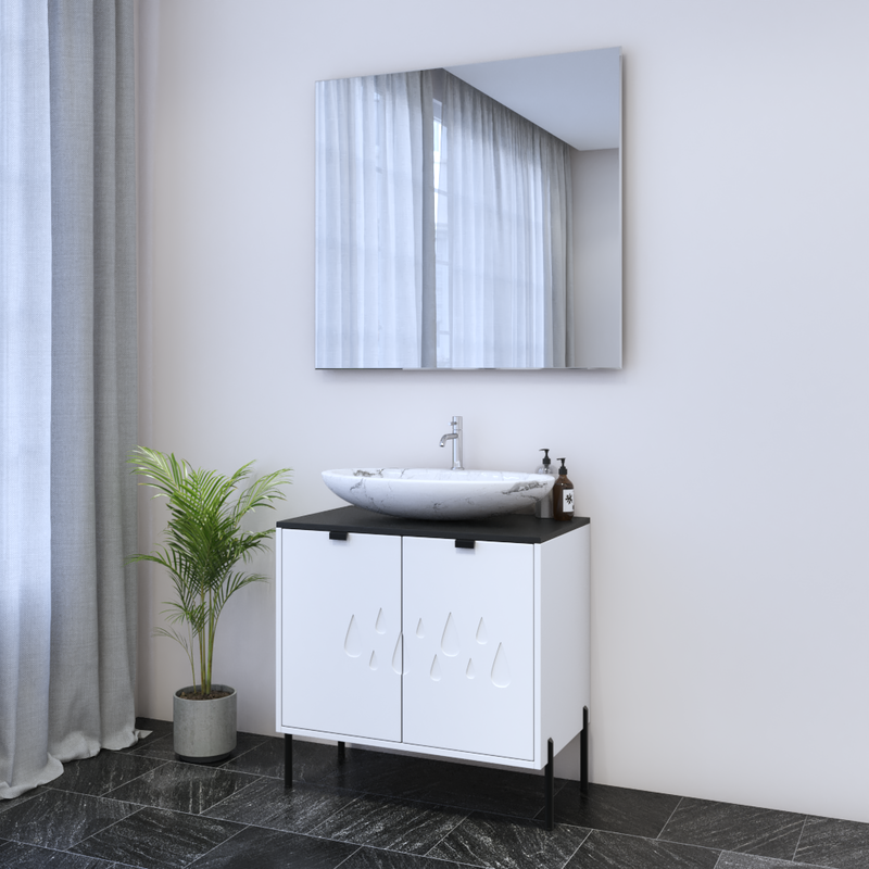 Teardrop 2D 80 Floating Bathroom Vanity - Meble Furniture