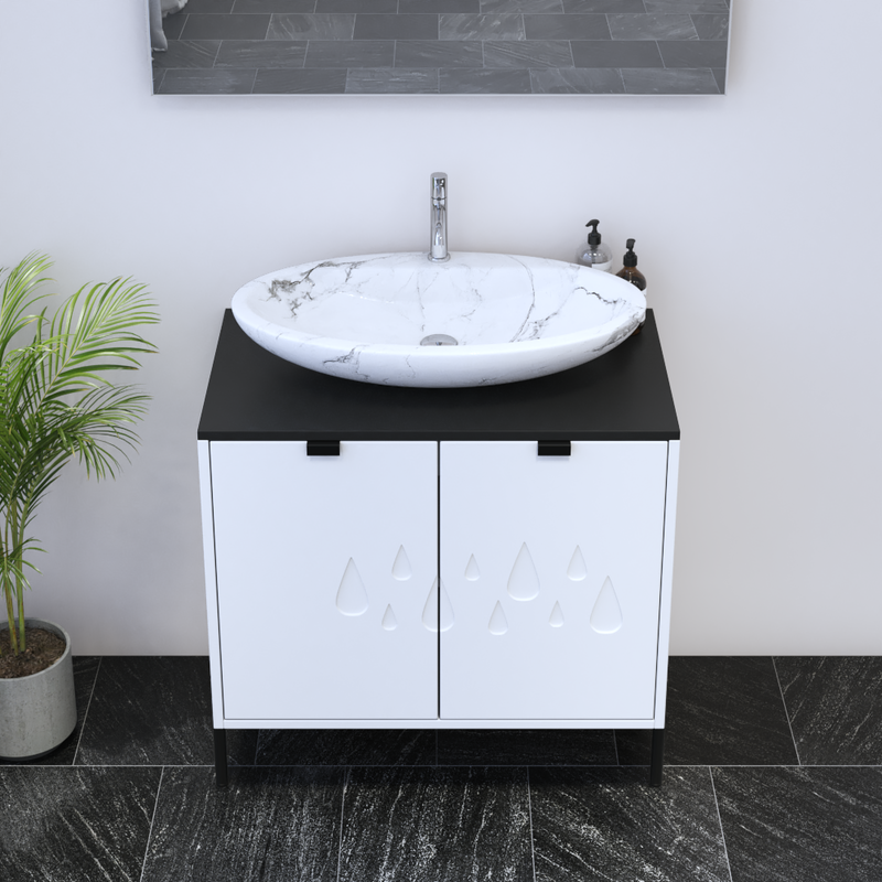 Teardrop 2D 80 Floating Bathroom Vanity - Meble Furniture