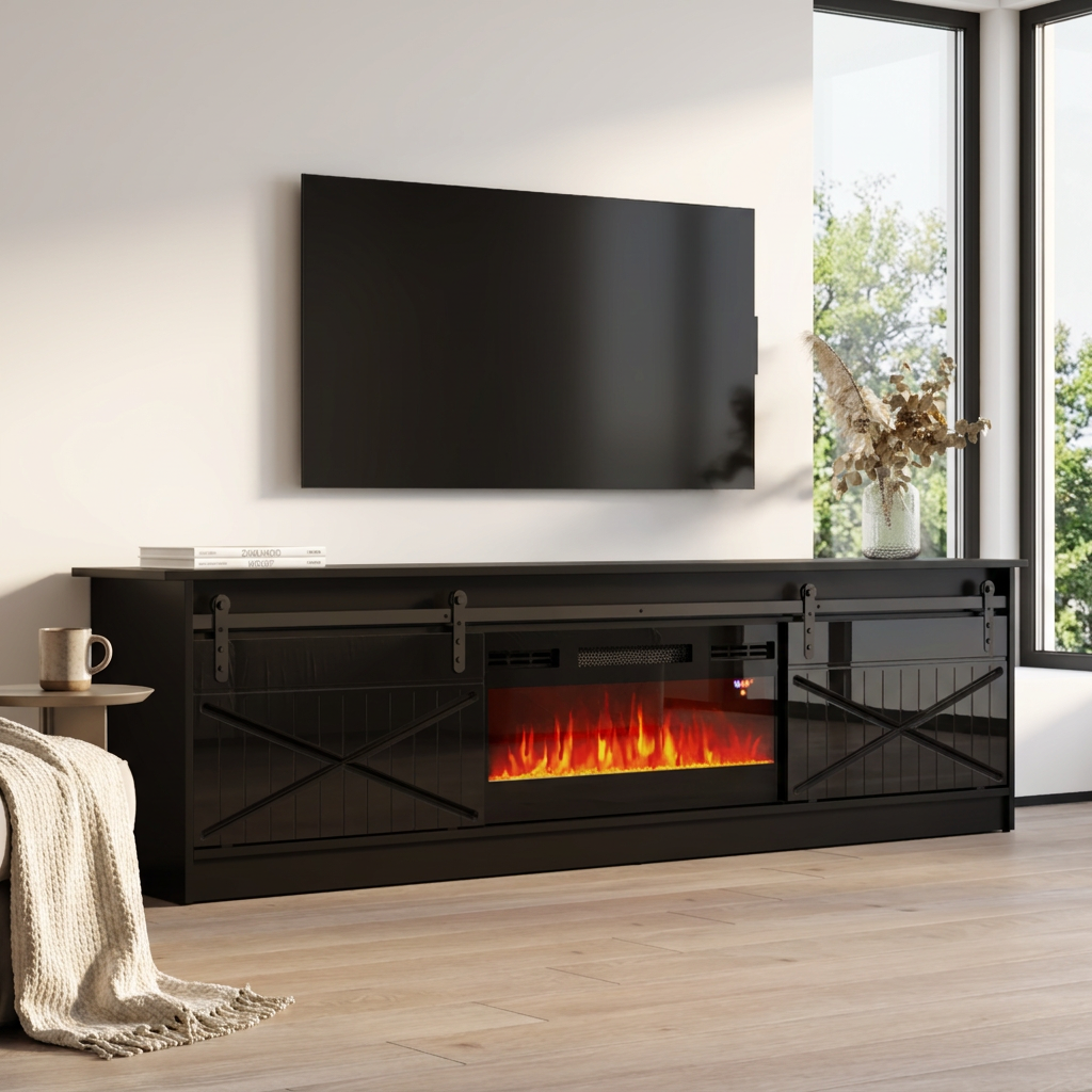 Granero BL-EF Fireplace TV Stand