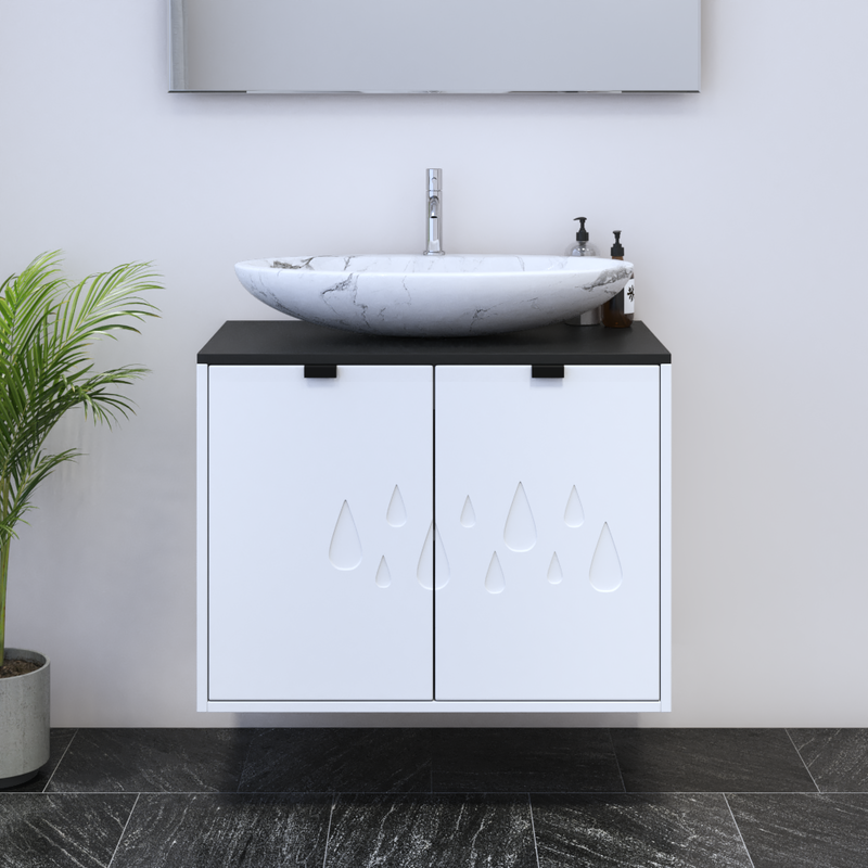 Teardrop 2D 80 Floating Bathroom Vanity - Meble Furniture