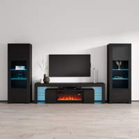 Soleo BL-EF BK-BK Entertainment Center - Meble Furniture