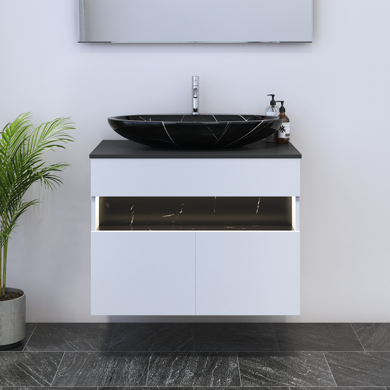 Laguna 2D 80 Floating Bathroom Vanity - Meble Furniture