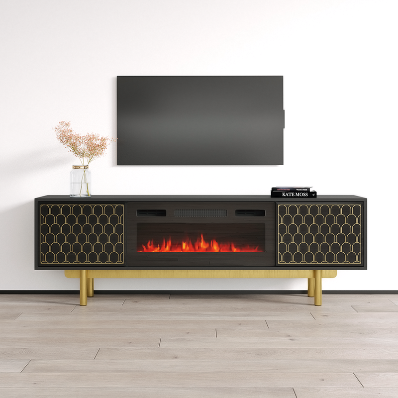 Karp BL-EF Fireplace TV Stand - Meble Furniture