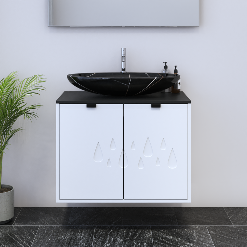 Teardrop 2D 80 Floating Bathroom Vanity - Meble Furniture