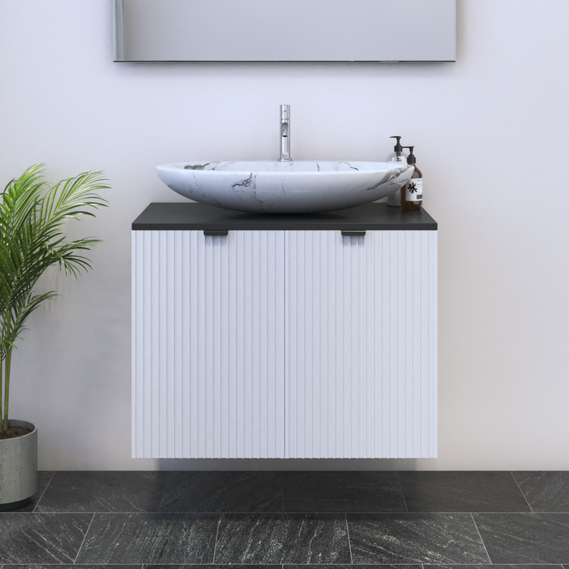 Nicole 2D 80 Floating Bathroom Vanity - Meble Furniture