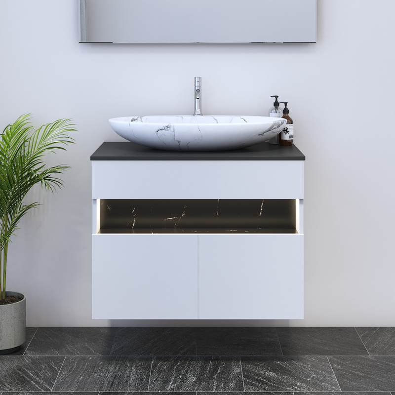 Laguna 2D 80 Floating Bathroom Vanity - Meble Furniture