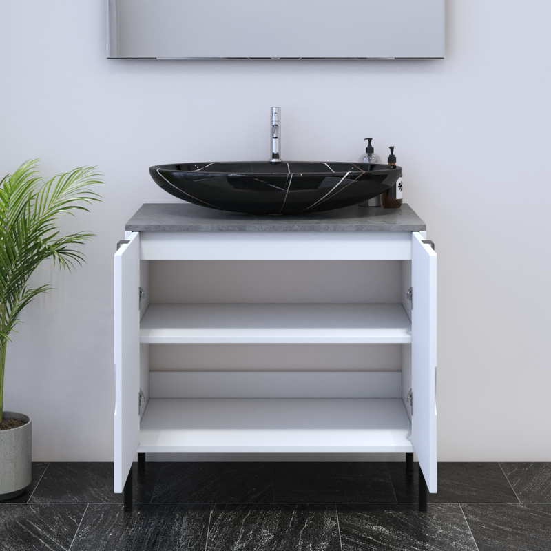 Teardrop 2D 80 Floating Bathroom Vanity - Meble Furniture