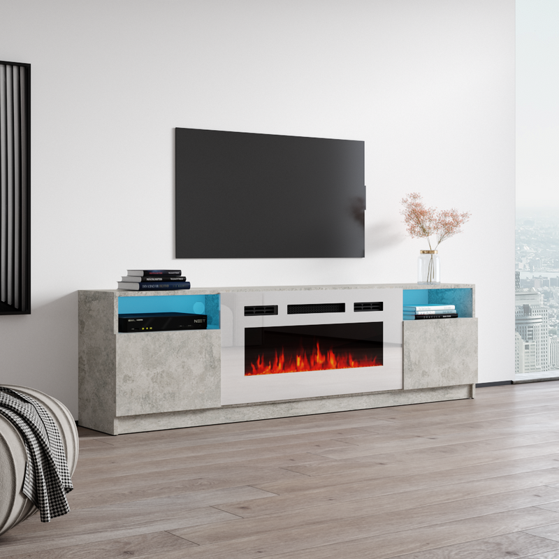 York WH02 Fireplace TV Stand - Meble Furniture