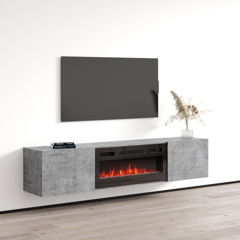 Baja BL-EF Floating Fireplace TV Stand - Meble Furniture