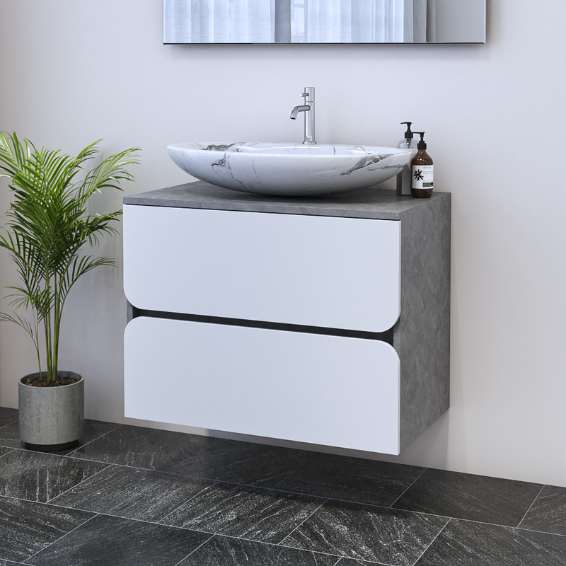 Azurro 2S 80 Floating Bathroom Vanity - Meble Furniture