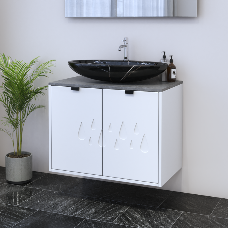 Teardrop 2D 80 Floating Bathroom Vanity - Meble Furniture