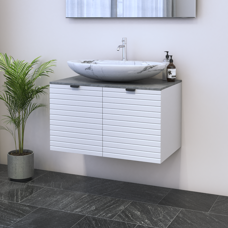 Capri 2D 80 Floating Bathroom Vanity - Meble Furniture